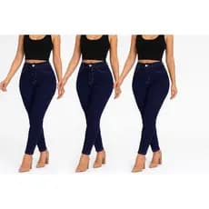 Calça jeans feminina- Kit 3 peças