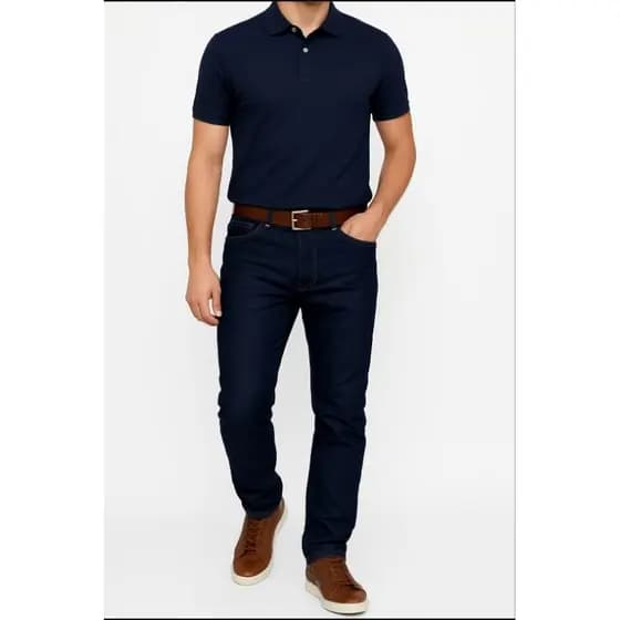 Calça jeans com elastano masculina