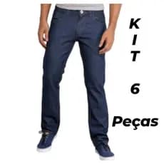 Calça jeans trabalho -  Kit 6 peças