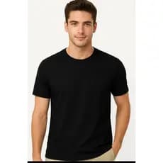 Camiseta básica algodão branca e preta