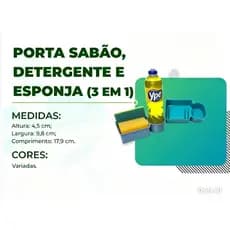 Suporte para Detergente, Sabão e bucha . cozinha .