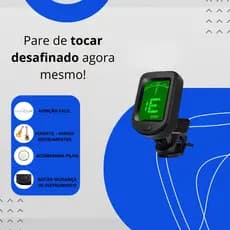 Afinador Eletrônico Digital Com Presilha Para Guitarra De 360 Graus Violino/Baixo/Ukulele/Guitarra