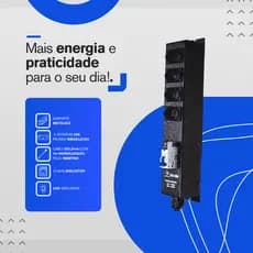 Filtro Tomada Régua 4 Tomadas com Disjuntor 20a Led Curtos Microondas Ferro Panela Eletrica