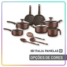 Jogo de Panelas Antiaderente 10 Peças Alumínio Teflon Não Gruda Tampa Vidro Conjunto Panelas Cozinha