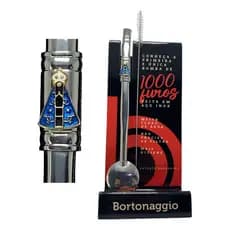 Bomba Para Chimarrão de Inox Com Bojo de Mil Furos 21 E 24cm