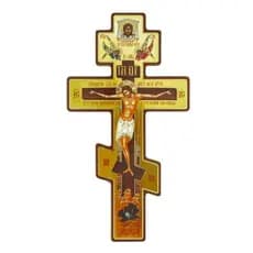 Crucifixo De Parede Ortodoxo Ornamento Russo Decoração De Oração Interna Bizantino Padrão Dupla Face fuanbbr