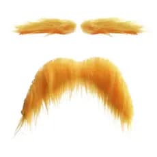 Bigode Falso Para Crianças Amarelo Sobrancelha Barba Conjunto Engraçado Halloween Falsa Novidade Prop Cosplay fuanbbr
