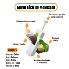 Cortador e Fatiador de Legumes Multifuncional | Cortadoe de Batata Palito