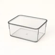 Organizador Modular Pequeno Acrílico Multiuso Cristal Gaveta Maquiagem Geladeira 8,7x11,7x5,5
