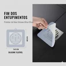 Protetor De Ralo Silicone Anti Odor E Insetos