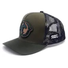 Boné Masculino Esporte Pesca Aba Curva Bad Fish Verde Oliva