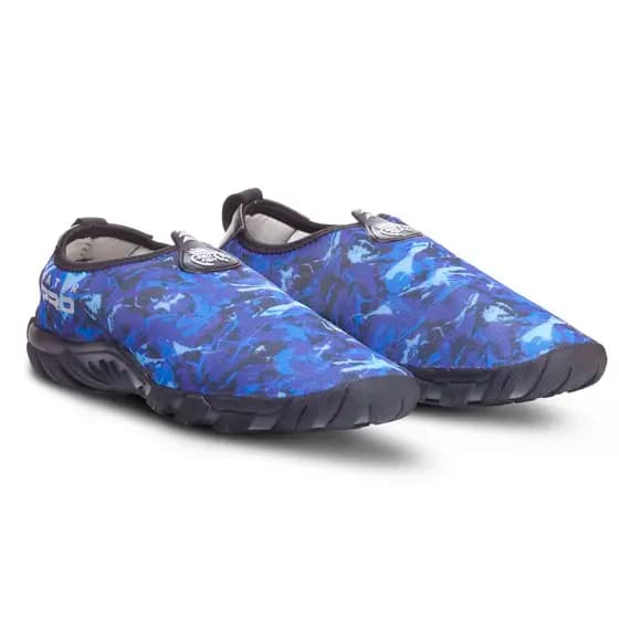 Sapatilha Aquática Esportes Pesca Camping Trilha Lazer - Bad Fish - Azul e Preto Camuflado