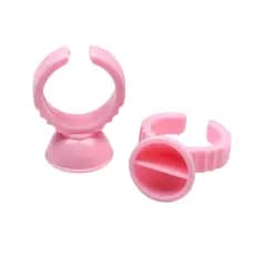 Anel Descartável De Batoque Rosa 100 Unidades Micropigmentação