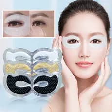 Kit 10 Máscaras Faciais Trata Olheiras Colágeno Skin Care Antirrugas Hidrata Olhos