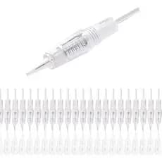 Kit Agulhas Micropigmentação Dermografo De Rosca 50un 1 / 3 / 5 Pontas Circular