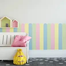 Adesivo de Parede Bebê Cerca Algodão Doce Decoração Delicada