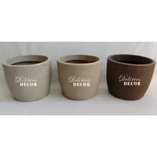 Vaso de Planta Decorativo Reciclável em Polietileno, Cone Redondo Cód. 96
