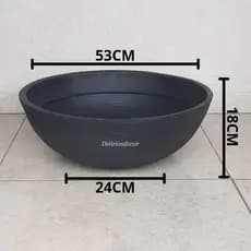 Vaso para plantas e flores  Decorativo Reciclável em Polietileno, Bacia  Cód. 62