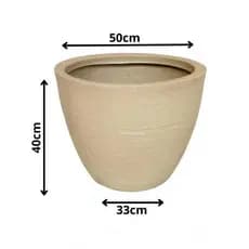 Vaso para  planta e flores   media e grande ,Decorativo Reciclável em, Redondo Texturado código 75