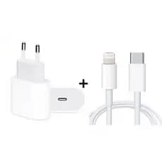 Kit Fonte + Cabo Carregador  Lightning Usb-C Tipo C 1m de Carregamento Rápido/Dados  11 12 13 14 Max e 14 Pro Max 14