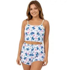 Baby Doll Short Doll Feminino Adulto Estampado em Microfibra Fresquinho Pijama Verão Roupa de Dormir