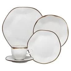 Jogo de Jantar 20 Peças Porcelana Chá Ryo Maresia Oxford