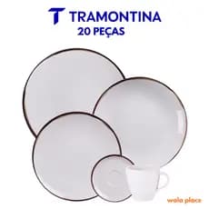 Jogo de Jantar Canyon Porcelana Decorada 20 Peças Tramontina