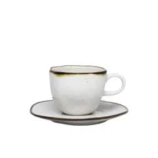 Xícara De Chá 200ml Com Pires Porcelana Maresia Oxford