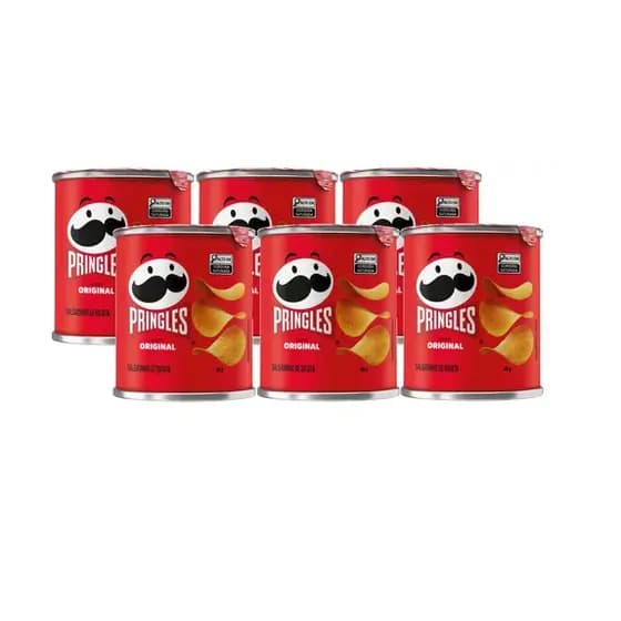KIT 6 BATATA CHIPS PRINGLES ORIGINAL 35GR