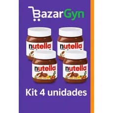 Kit 4 Nutella 140g Creme Avelã Ferrero Rocher