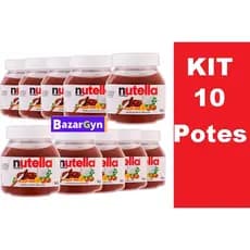 Kit 10 Nutella Potes 140g Original Ferrero Rocher