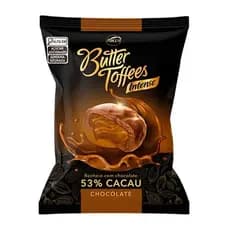Bala Butter Toffees 53% Cacau Chocolate Arcor 400g