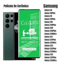 Película Cerâmica Brilhante Galaxy A02 A05 A07 A12 A13 A14 A15 A16 A35 A36 A54 S22 S23 S24 S25 Ultra