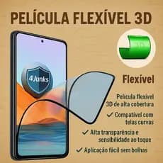 Película Hidrogel Cerâmica Brilhante Flexível Samsung A05 A06 A07 A14 A35 A54 A56 S22 S23 S25 S26