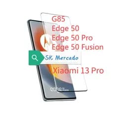 Película Curvada 3D 9H Vidro ou Cerâmica Para Mi13Pro/ Moto G85/ Edge 50/ Edge 50Pro/ Edge 50 Fusion