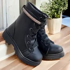 Coturno Infantil Bota Feminina Juvenil Menina