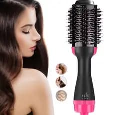 Escova Secadora Alisador Anti-Frizz Cabelo Rápido 3 em 1