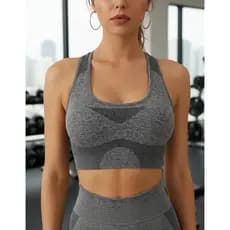 Top Academia sem costura com bojo removivel com boa sustentação Nadador Fitness /pilates/yoga/ exercicios