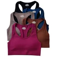 Top Fitness Canelado Nadador com bojo Boa Sustentação Treino Yoga Pilates caminhada dia a dia