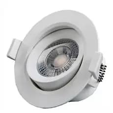 Spot Led Direcionável Redondo 6000k Completo 3w bivolt Branco Frio