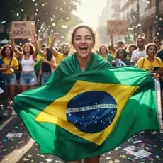 Bandeira Brasil Torcedor De Tecido 100% Poliéster 150 X 90cm