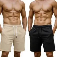 Bermuda Short Masculino Moletom Básica Treino Academia