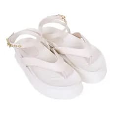 Sandalia Feminina Papete Plataforma Off-White