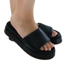 Sandalia Feminina Papete Slide Linda Moça Plataforma  Varias Cores