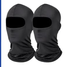 Kit 2 Balaclavas Pretas Proteção Uv50+ Ciclismo Moto Bike