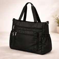 Bolsa Feminina Sacola Grande De Ombro De Lado Faculdade Nylon Impermeável Alta Qualidade