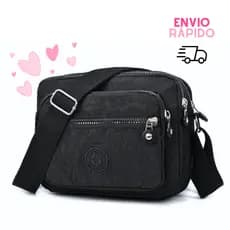 Bolsa Feminina Casual de Ombro com Alça Transversal Impermeável Nylon Trabalho Faculdade Academia