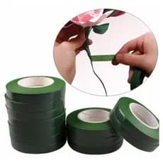 Kit C/6 Fita Floral Verde DIY Para Encapar Artesanato Acabamento de Arranjos Artesanais Buquê de Noiva