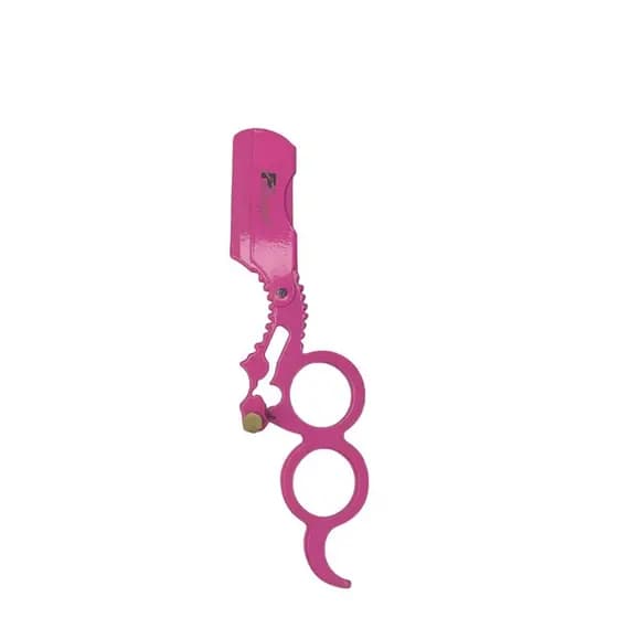 Navalhete de Dois Dedo Rosa para Barbeiro e Cabeleireiro Profissional cod 461