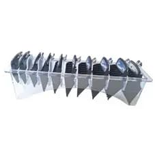 Kit 10 Pentes Especiais Trava De Metal Com Suporte de Acrílico Universal Preto cod 919